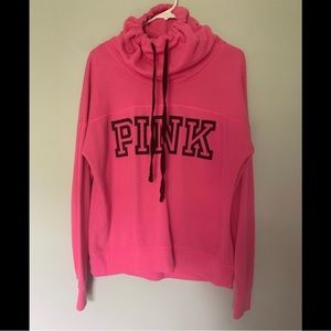 NWOT PINK Victoria’s Secret Cowel Neck Sweatshirt